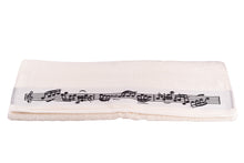 Afbeelding in Gallery-weergave laden, Creme kleurige douche handdoek met muzieknoten
