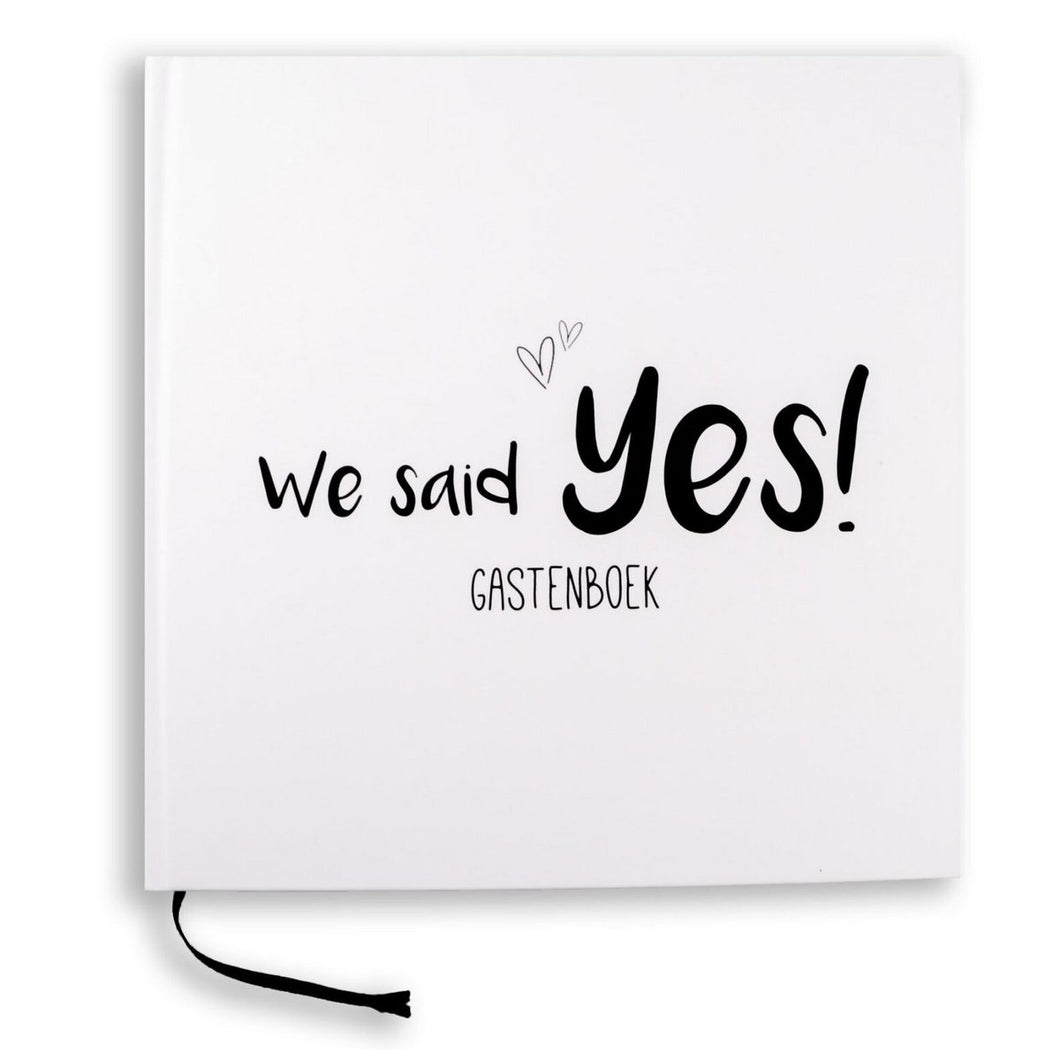 Fyllbooks Gastenboek bruiloft - We said yes!