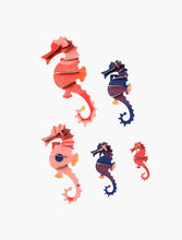 Afbeelding in Gallery-weergave laden, 3D Wanddecoratie Sea Horses set van 6 - Lievelingshop
