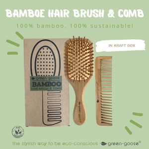 green-goose Bamboe Haarborstel en Kam