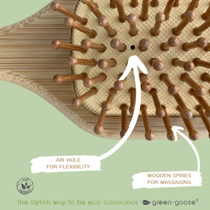 green-goose Bamboe Haarborstel