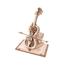 Afbeelding in Gallery-weergave laden, Robotime - 3D Houten Muziekdoos Magic Cello - 23,5x20,5x18,5cm
