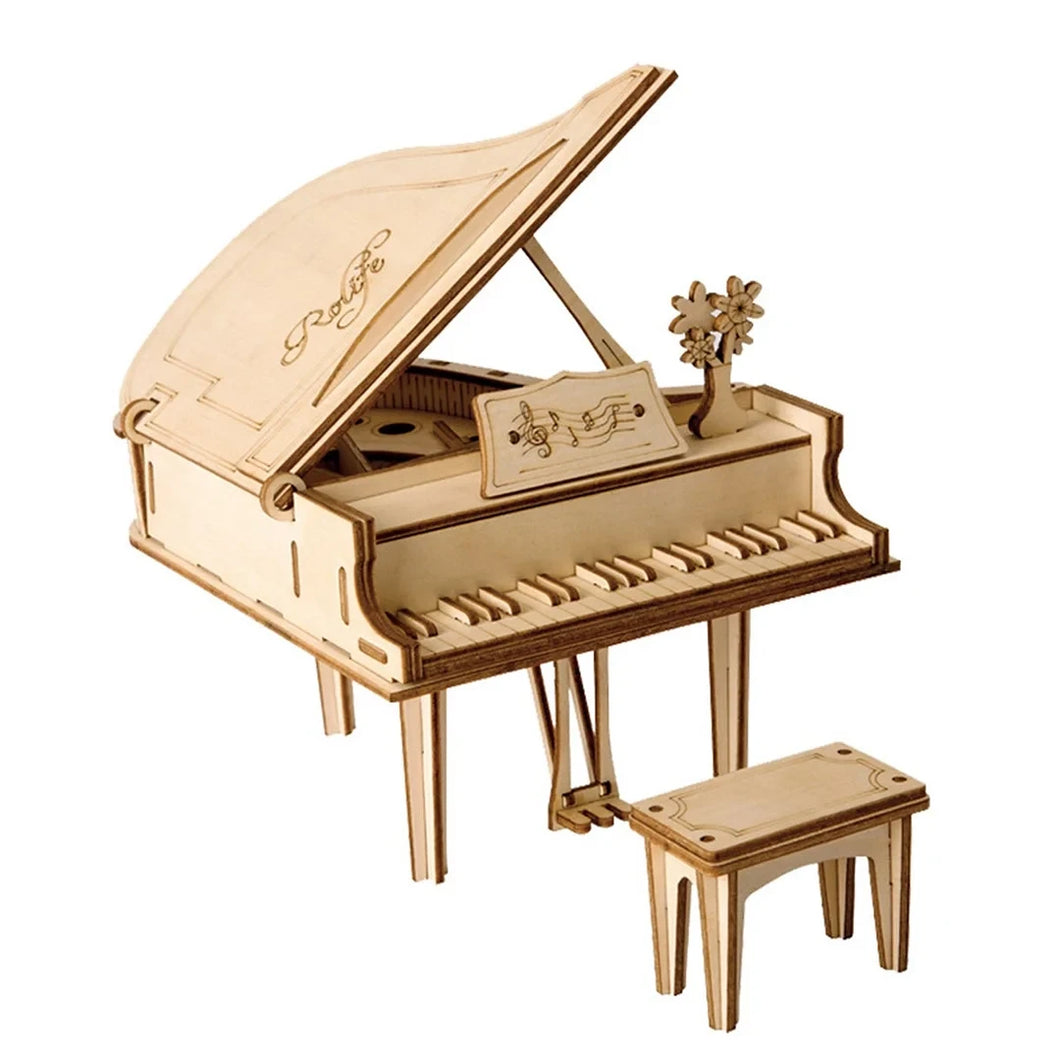 Rokr 3D Houten Puzzel Piano TG402 12,5x11x13,2xcm