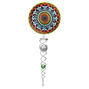 Spin Art Windspinner Mandala Rainbow Artist Crystal Tale, ACTMRA0800, totale lengte 60cm