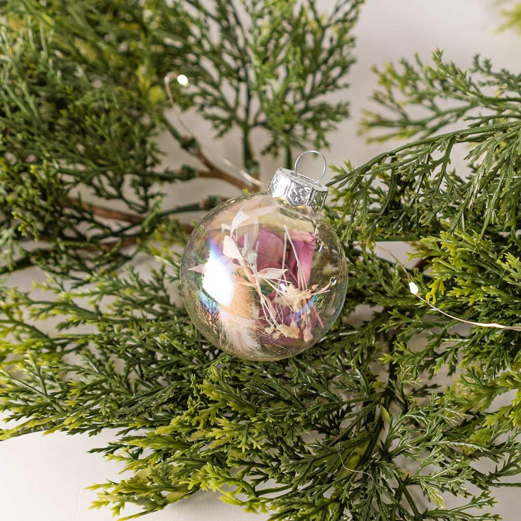 Kerstballen met droogbloemen Klein- set van 9 - Lievelingshop