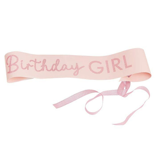 Roze Birthdaygirl sjerp - Lievelingshop
