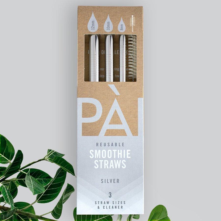 Silver smoothie straws - Lievelingshop