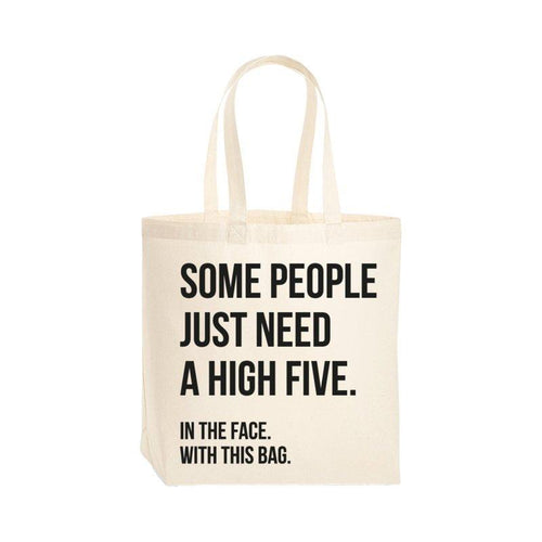 Tas - Some people just need a high five in the face with this bag - Lievelingshop