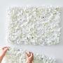 Witte bloemen muur backdrop (1 tegel) - Lievelingshop